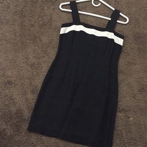 Ann taylor cute black and white dress